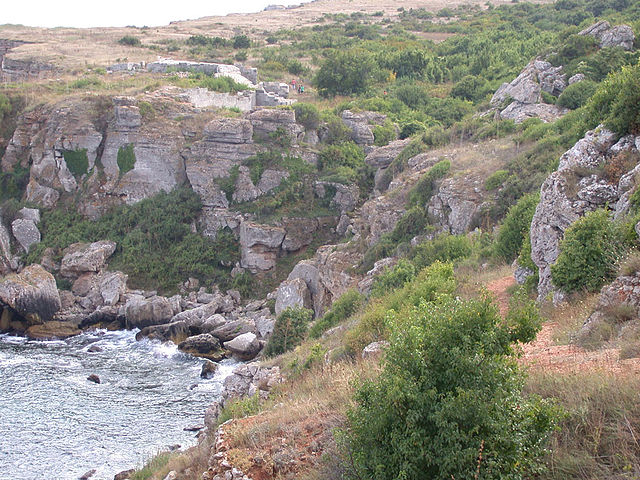 Rocky shores characteristic for the Southern Dobrujan coast