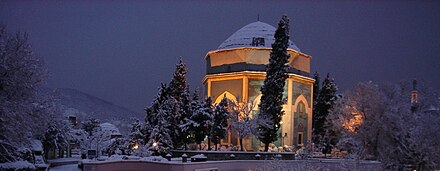 Green Tomb on a winter's night