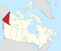 Location of Yukon in Canada Yukon in Canada 2.svg