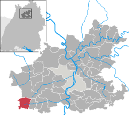 Läget för Zaberfeld i Landkreis Heilbronn