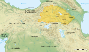 Zakarid Armenia 1200 map-fr.svg