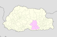Zhemgang Bhutan location map.png 