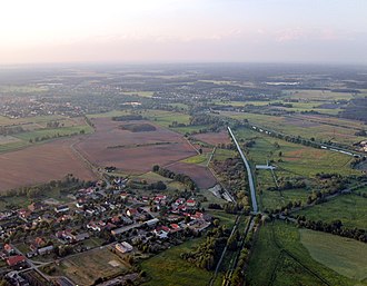 Elbe-Elster valley with the confluence of the Little Roder and the Black Elster, and the villages of Zobersdorf and Bad Liebenwerda Zobersdorf 98 2a-1.jpg