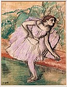 Danseuse Violette (Violet Dancer) - Edgar Degas - Nahmad Collection