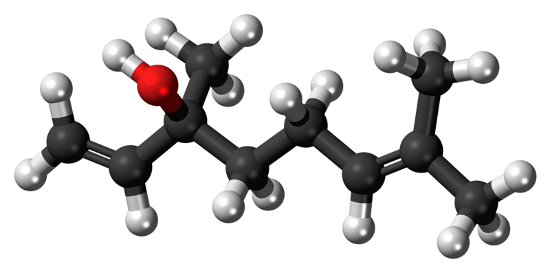File:(S)-Linalool molecule ball.png