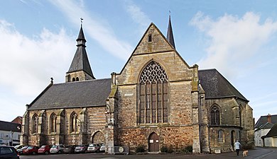 Chevet de l'église Saint-Gervais-Saint-Protais (Vitraux ).