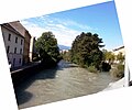 Blick von der Pradler Brücke auf die Sill in Innsbruck, aufgenommen 2015