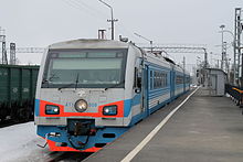 DT1 multiple unit Diesel train in Veymarn