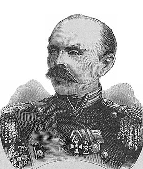 Kenraalimajuri Yu. V. Lyubovitsky, 1878