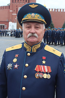 генерал-майор Солуянов на праздновании дня ВДВ в Москве. 2 августа 2019 года