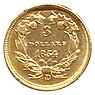 Drei-Dollar-Münze von 1854