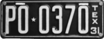 1931 Texan license plate.png