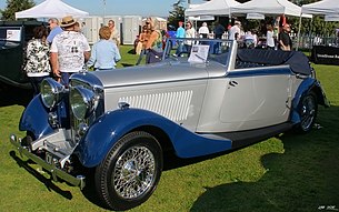 1934 Bentley 3½ Litre с кузовом открытое купе производства Park Ward