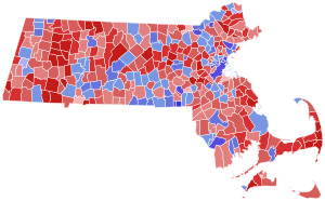 1950 Massachusetts Gubernatorial Election by Town.svg