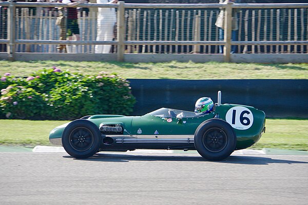 Team Lotus debuted in F1 with the Lotus 16 (pictured in 2019).