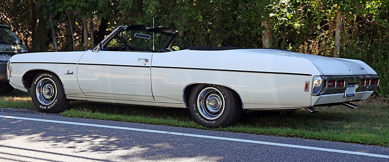 File:1969 Chevrolet Impala convertible rear.jpg