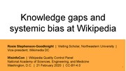Thumbnail for File:2020 NAS - Knowledge gaps &amp; systemic bias at Wikipedia.pdf