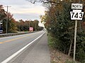 File:2021-10-28 16 37 32 View north along Pennsylvania State Route 743 (Elizabethtown-Hershey Road) at Ridge Road in Conewago Township, Dauphin County, Pennsylvania.jpg