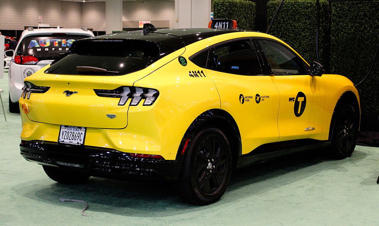 Image of 2021 Ford Mustang Mach-E California Route 1 Edition medallion cab 4N11, rear NYIAS 2022