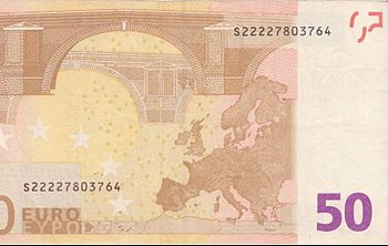 50 Euros banknote (First series) - Foreign Currency