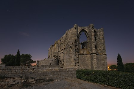 Saint-Felix-de-Monceau Abbey in Herault, by PhilippeContal