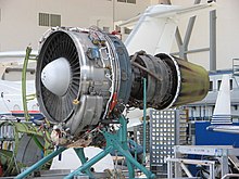 An ALF 502 geared turbofan from a Bombardier Challenger 600 ALF502.JPG