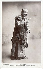 A. W. Clark in Aladdin (1908) A W Clark Aladdin Princes Theatre Bristol.jpg