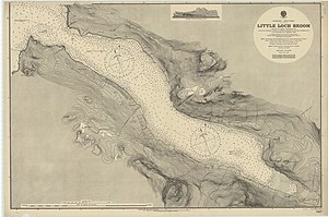 Little Loch Broom auf einer Seekarte von 1910