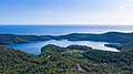 Aerial view of the lake Veliko Jezero on Mljet, Croatia (48608979082).jpg