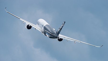 English: Airbus A350-941 (reg. F-WWCF, MSN 002) in Airbus promotional CFRP livery at ILA Berlin Air Show 2016.