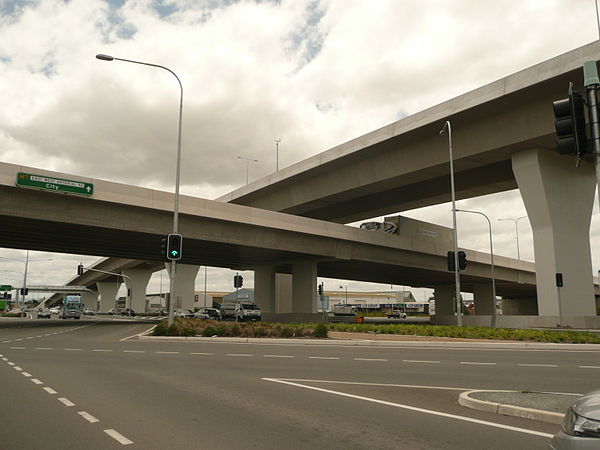 Airport Flyover over the Southern Cross Way