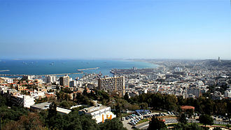 La baie d'Alger depuis le balcon Saint-Raphaël.