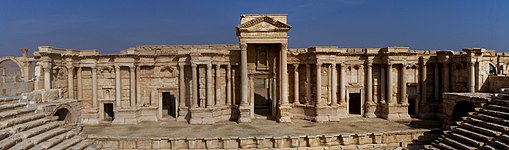 Bühne des römischen Theaters in Palmyra, Syrien