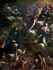 Our Lady Interceding for the Souls in Purgatory, by Andrea Vaccaro