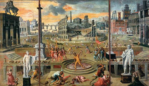 Las masacres del Triunvirato, de Antoine Caron, 1566