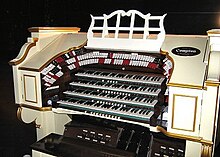 Restored organ console, 2007 Apollo organ console small.jpg