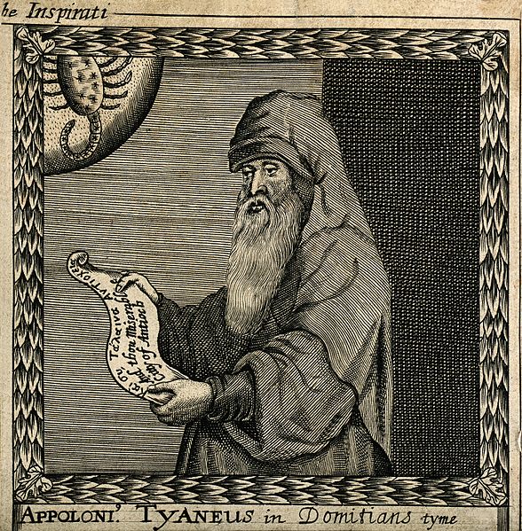 File:Apollonius of Tyana. Line engraving by F. Cleyn, 1659. Wellcome V0000175.jpg