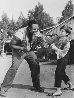 Archie Moore and Eddie Hodges on set Archie Moore and Eddie Hodges 1960.jpg