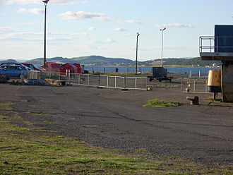 The site of the station in 2007 Ardrossan Winton Pier railway station.jpg