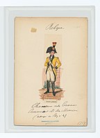 Officier de l'Armée patriote de la République liégeoise, 1789.