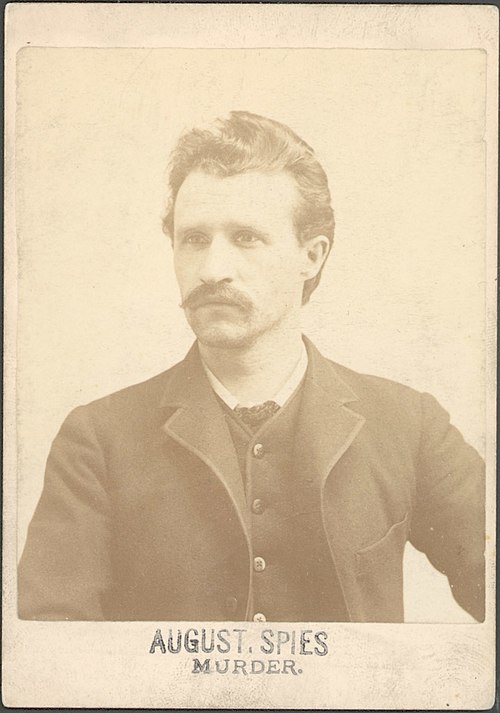 Spies' appearance at the time of his conviction in 1886