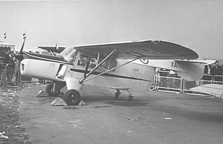 Auster B.4 Type of aircraft