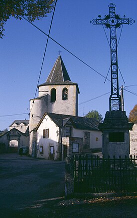 Igreja de Saint-Georges-de-Lévéjac, em Massegros Causses Gorges.