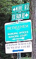 Sign indicating municipal buildings of Bethlehem Township, NJ