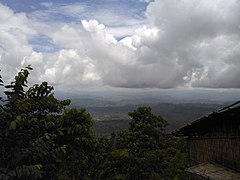 A view of Bandarban from Bandarban-Thanchi road in a cloudy day