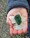 beach glass found on nearby beach