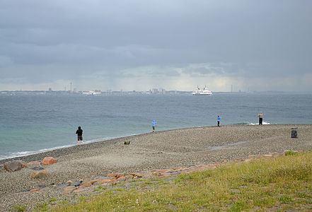 Beach in Helsingør, Denmark