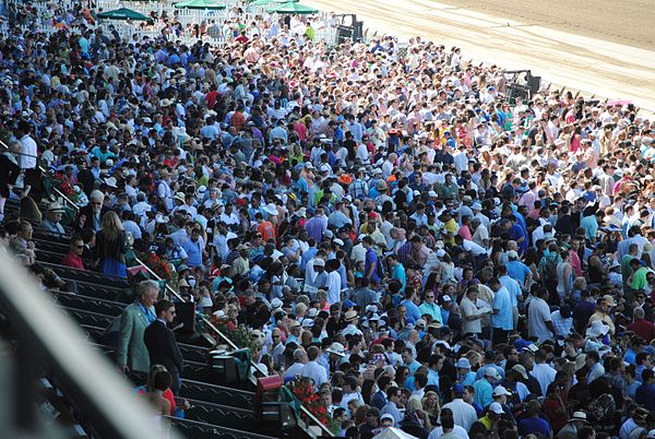 The crowd packs the facility when a Triple Crown is on the line