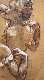   Danseuse rajustant son épaulette - Edgar Degas