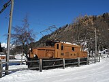 27. KW Die Elektrolokomotive Ge 6/6 I 407 der Rhätischen Bahn von 1922 steht im Bahnmuseum Albula in Bergün/Bravuogn im Schweizer Kanton Graubünden. Sie hat eine Laufleistung von 4.199.491 km.